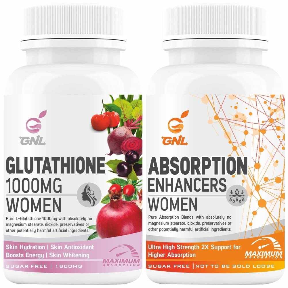 GNL Glutathione Tablets For Skin Whitening, L-Glutathione 1000mg With  Vitamin E, and C, Collagen Supplements, Hyaluronic Acid, ALA, Help  Supporting Face Detox, And Hydration For Women-60 | Faverdeal